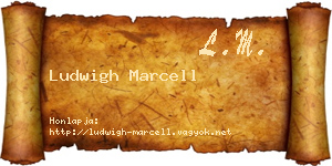 Ludwigh Marcell névjegykártya